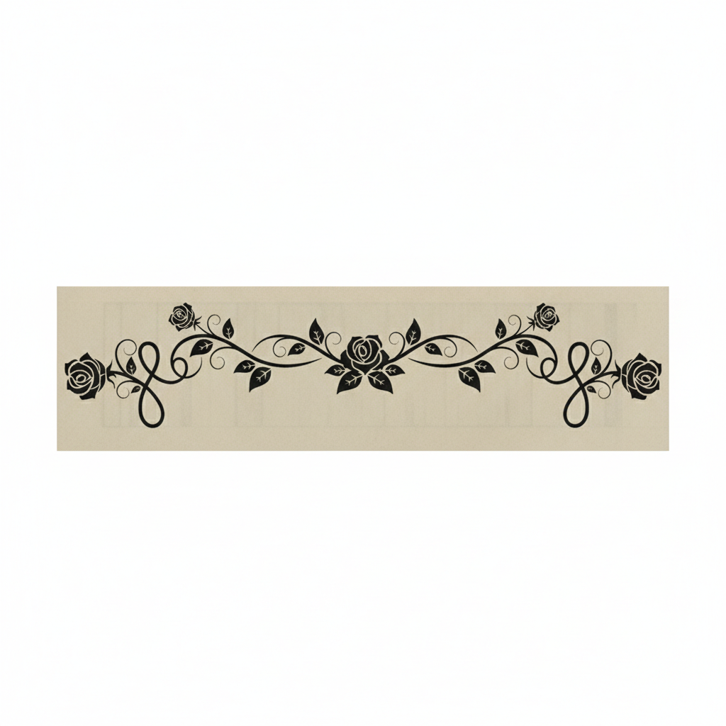 Rose Vine Semi Permanent Tattoo