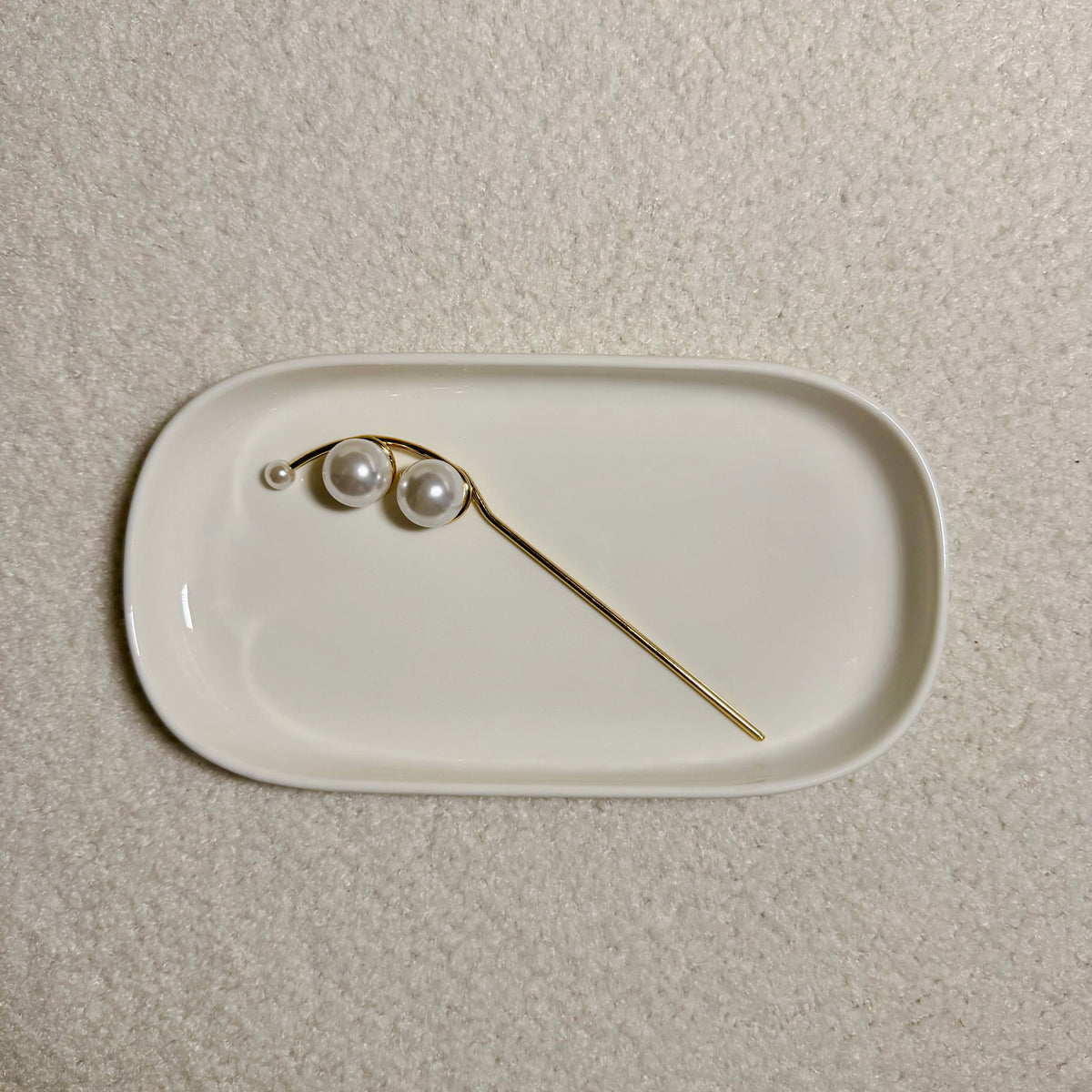 Double Pearl Hairpin