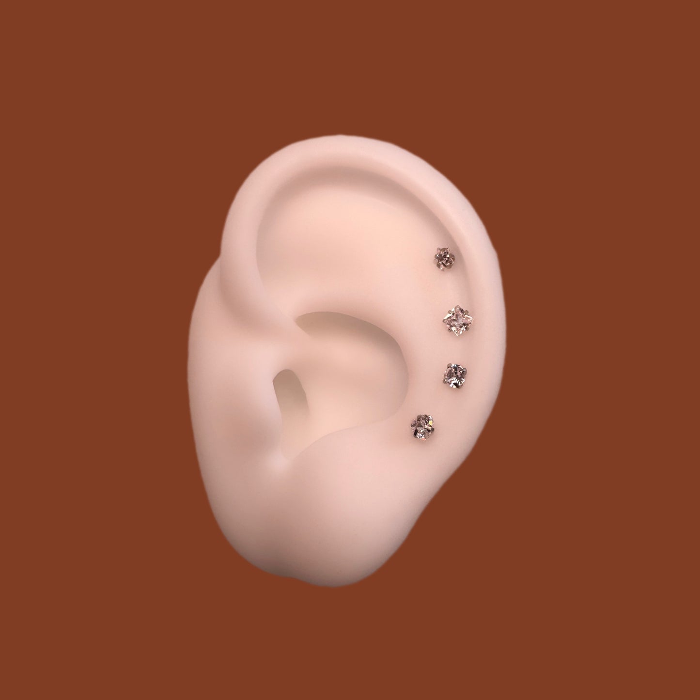 Square Flat Back Stud