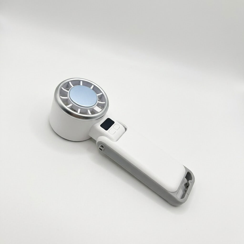 White Ice Hand Fan