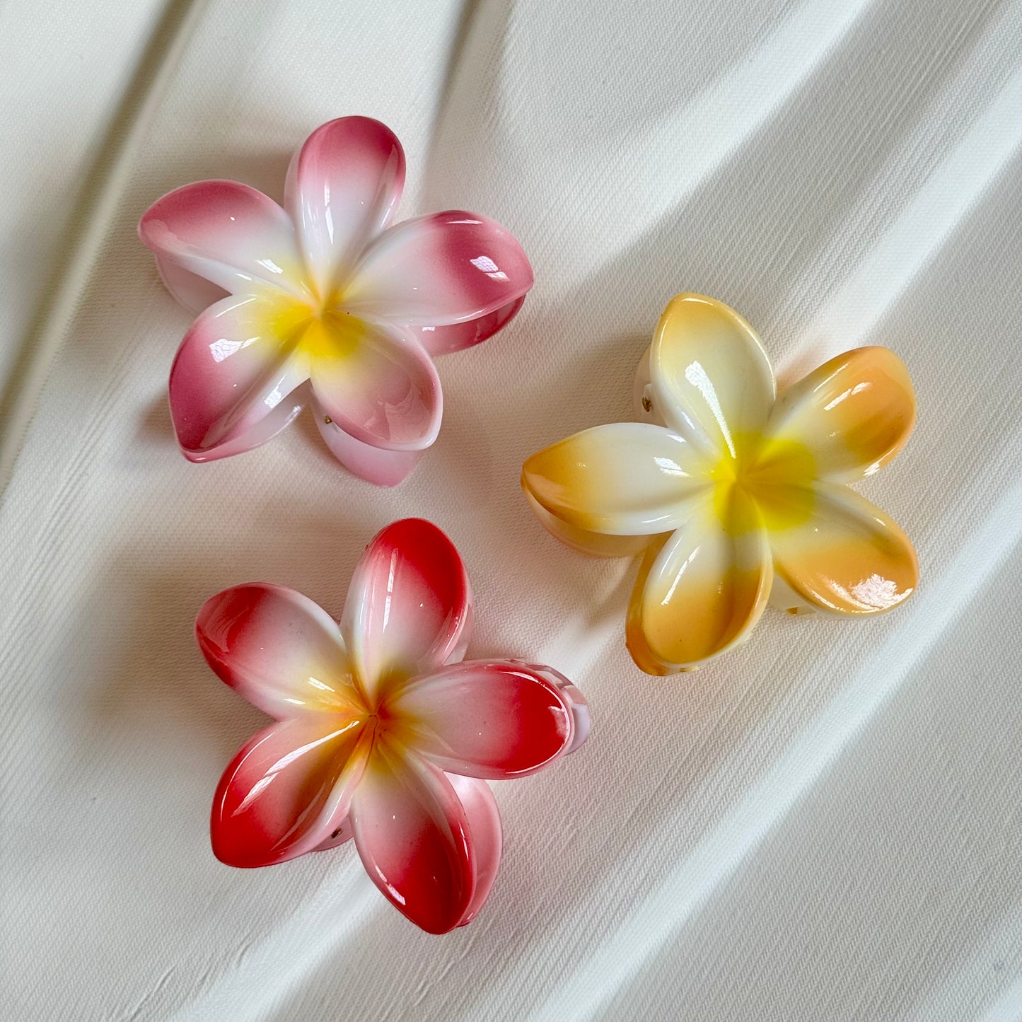 Sunset Flower Claw Clip