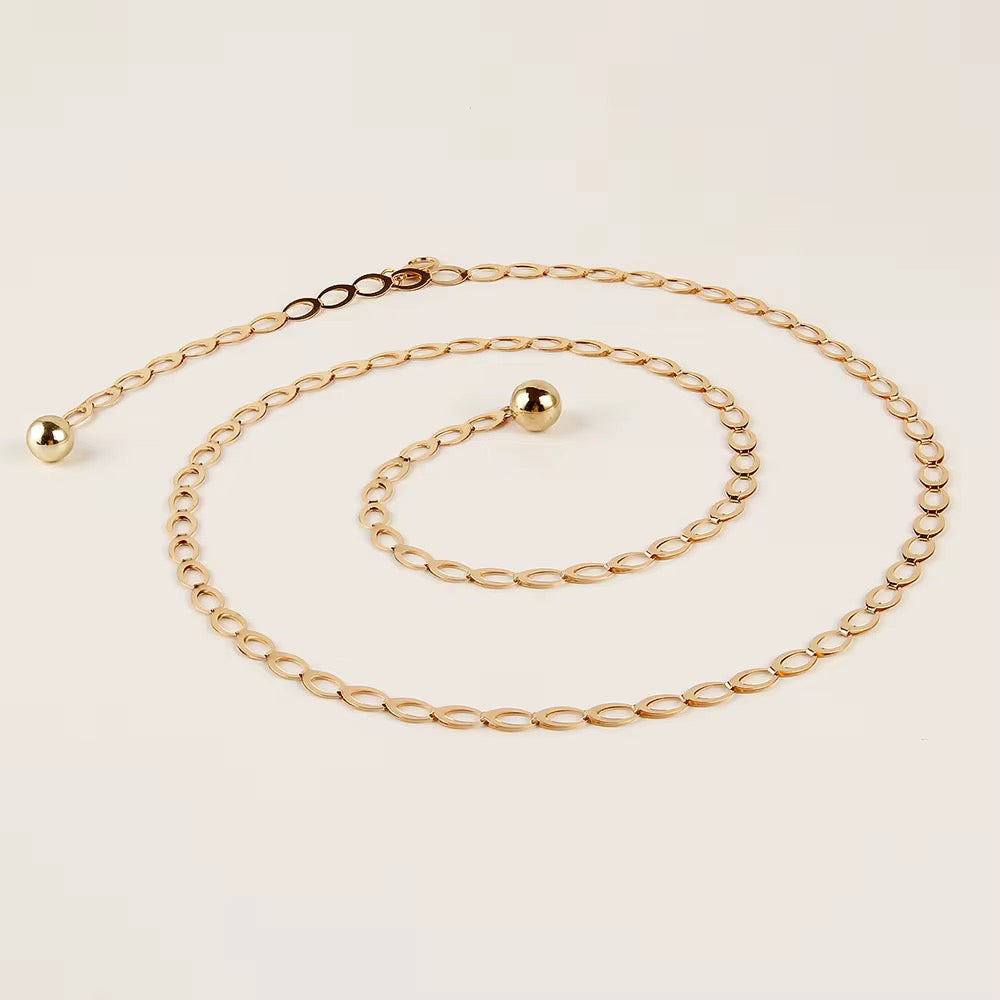 Onyx Chain Belt