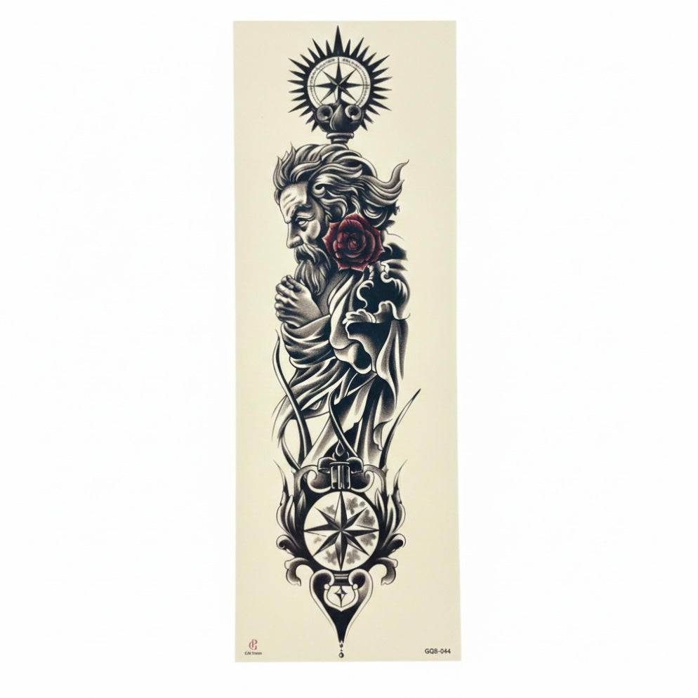 Poseidon Instant SleeveTattoo