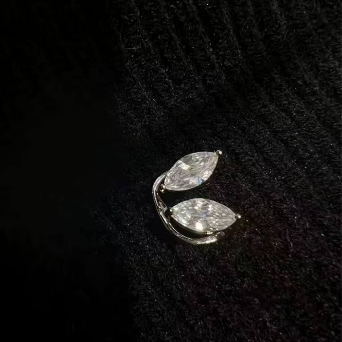 Double Zircon Ear Cuff