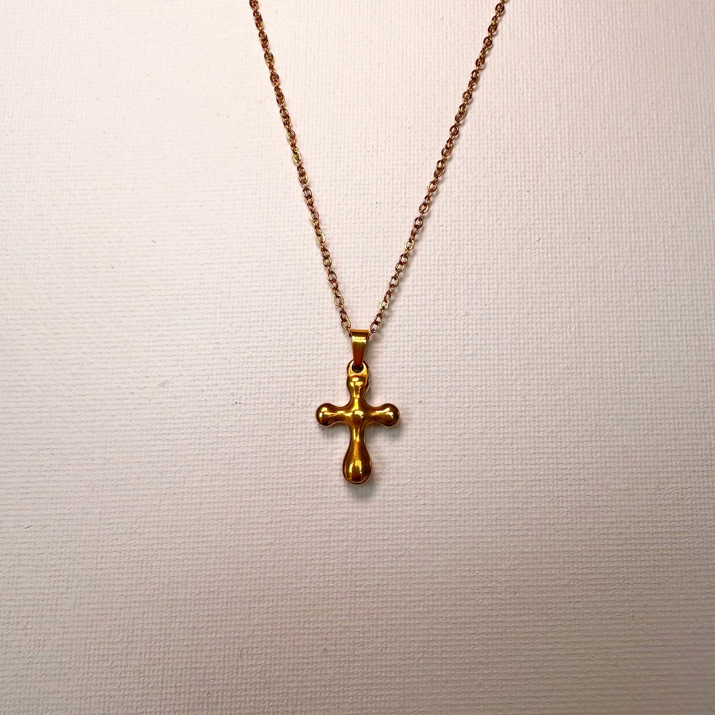Cross Me Necklace -Gold