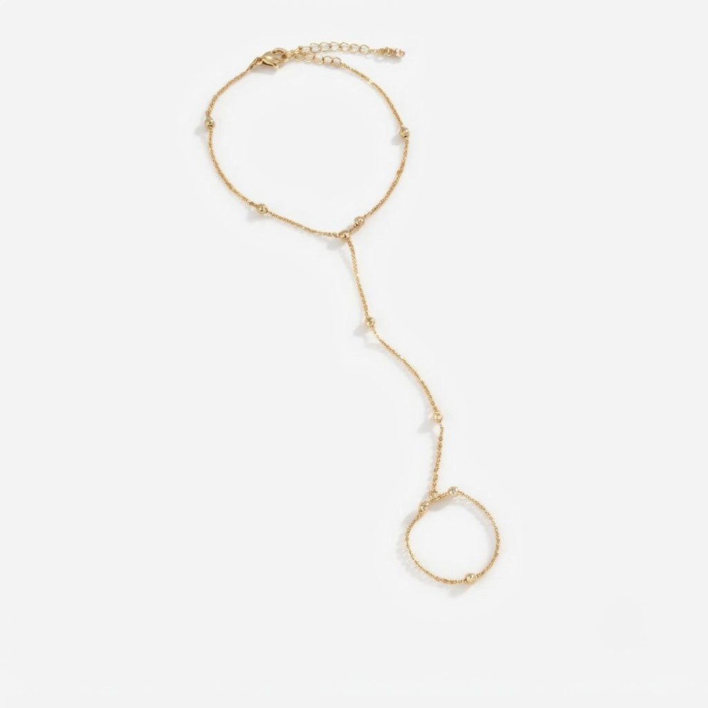 Celeste Gold Hand Chain Bracelet