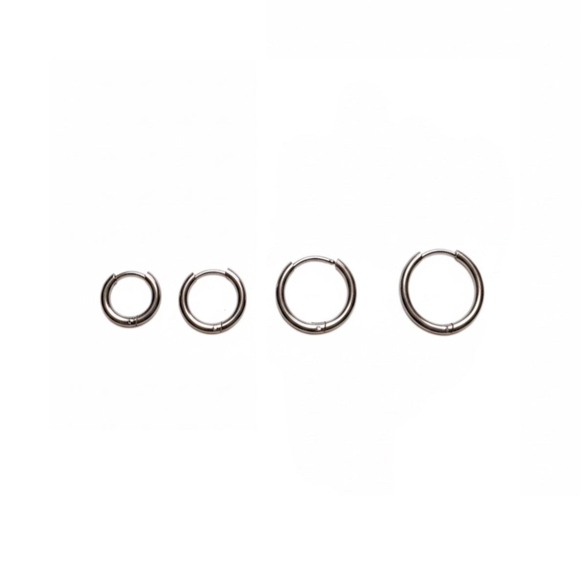 Silver Hoola Hoops