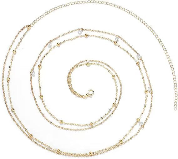 Gemstone Double Waist Chain