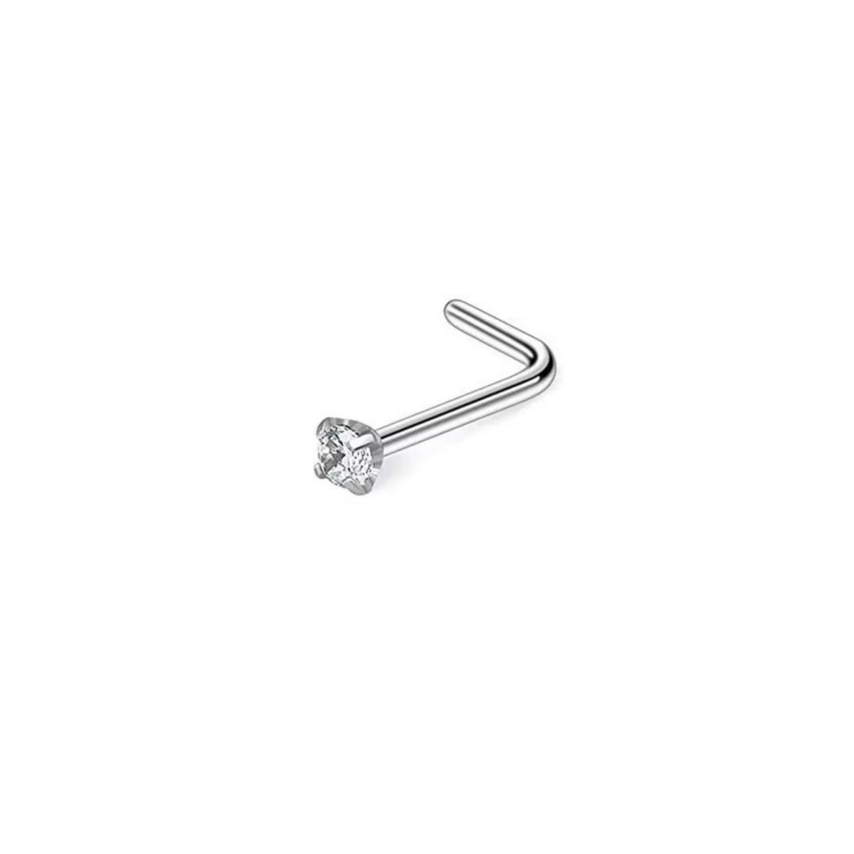 Ice Nose Stud L-shape 1mm