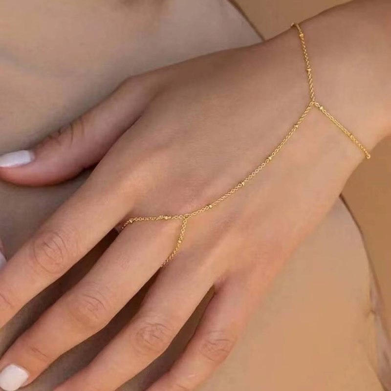 Luna Gold Hand Chain Bracelet