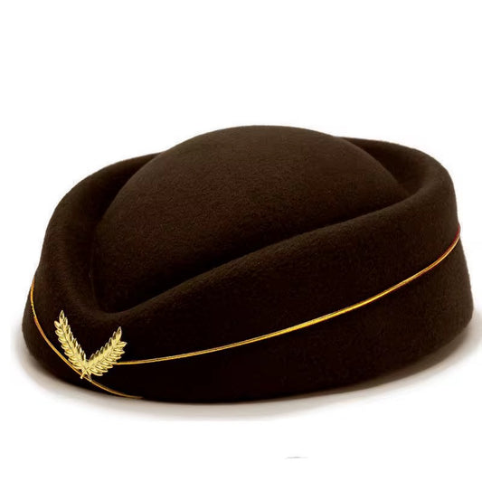 The Stewardess Hat Dark Brown