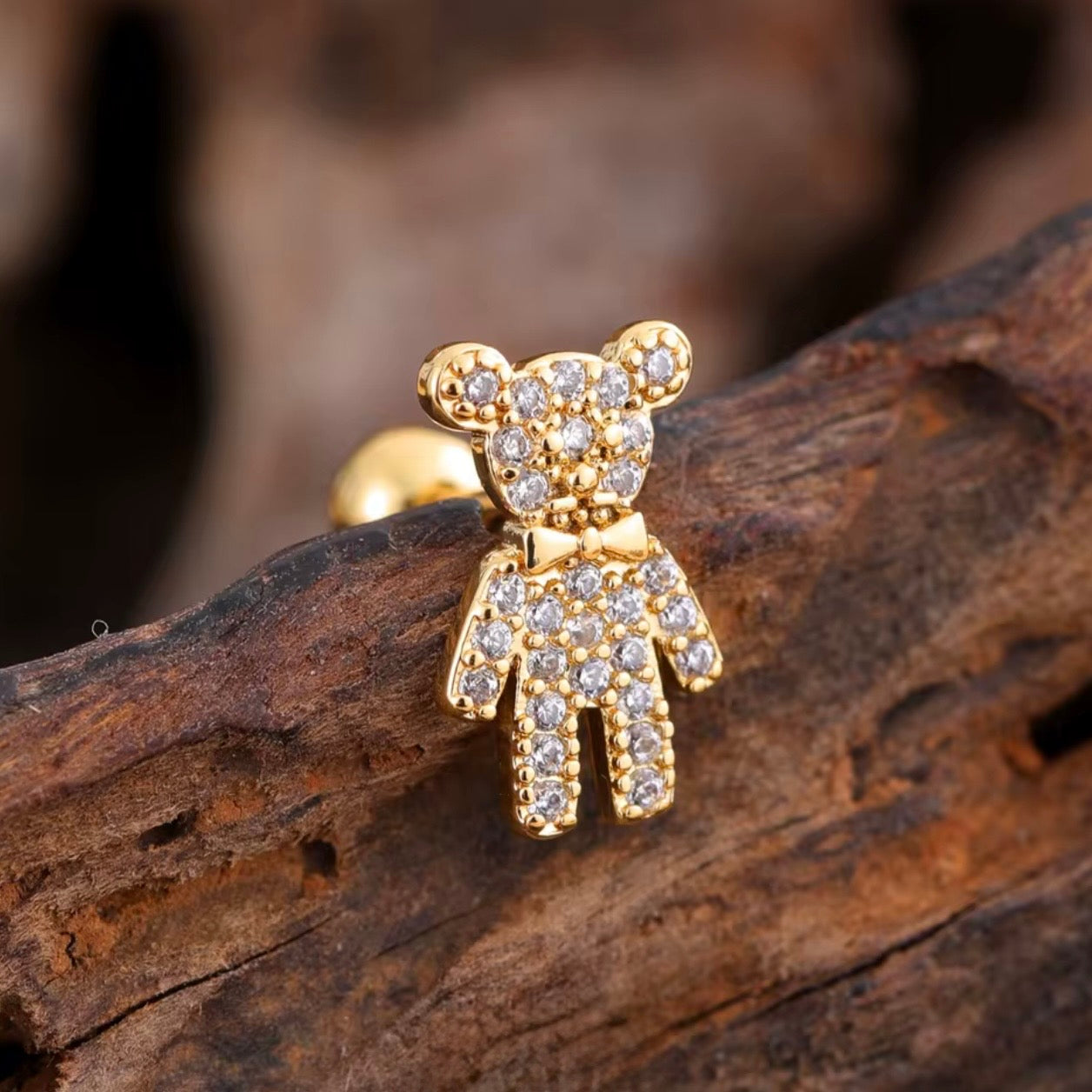 Teddy Ear Stud