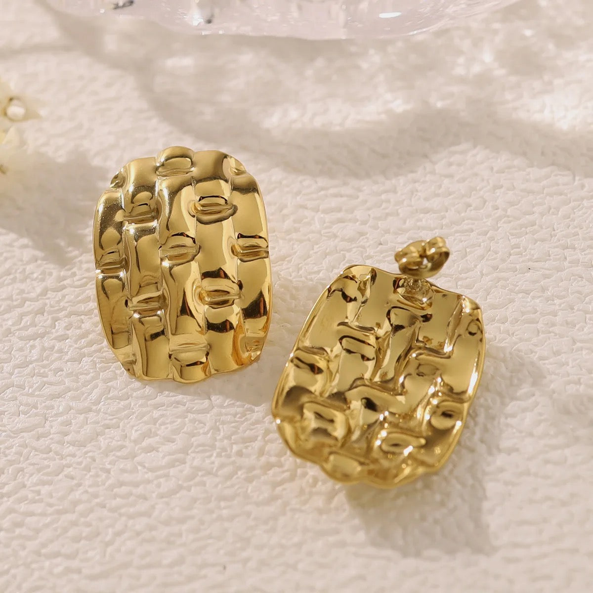 Stacia Gold Earrings - Queenlybypinupqueens Default Title