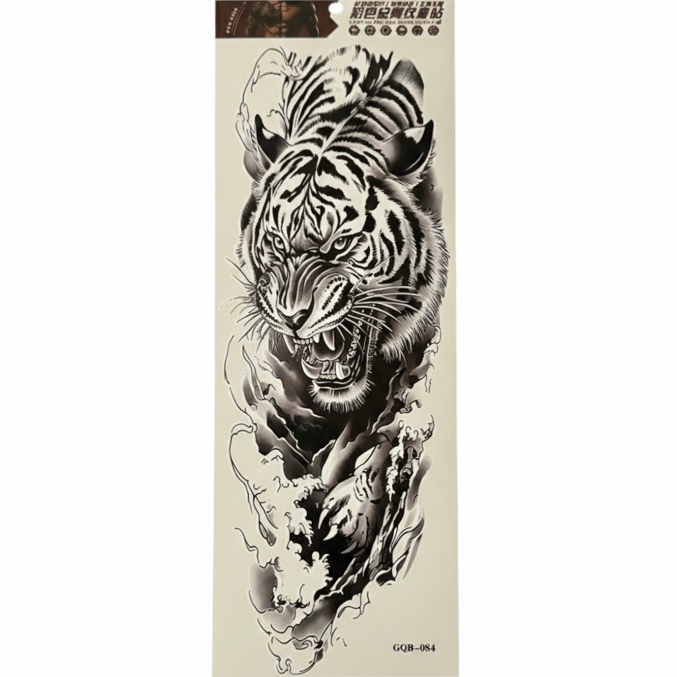Tiger Instant Sleeve Tattoo