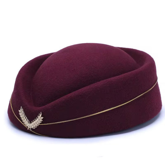 The Stewardess Hat Burgundy