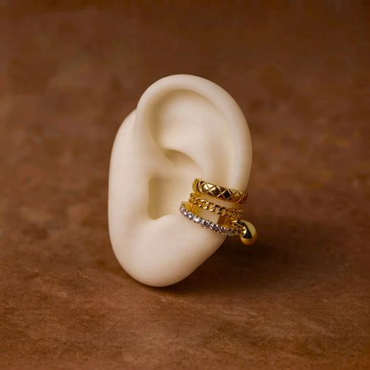 Heart Drop Ear Cuff