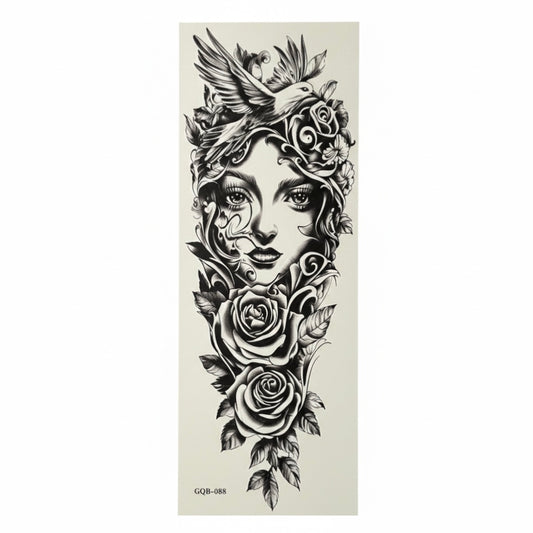 Flower Girl Instant Sleeve Tattoo