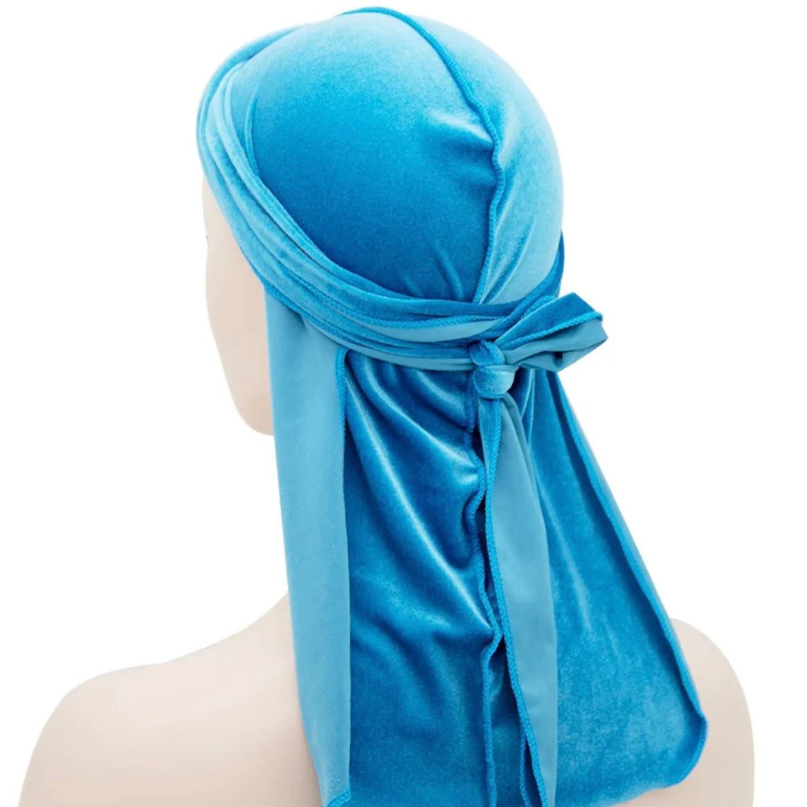 Velvet Durags - Queenlybypinupqueens Light Blue