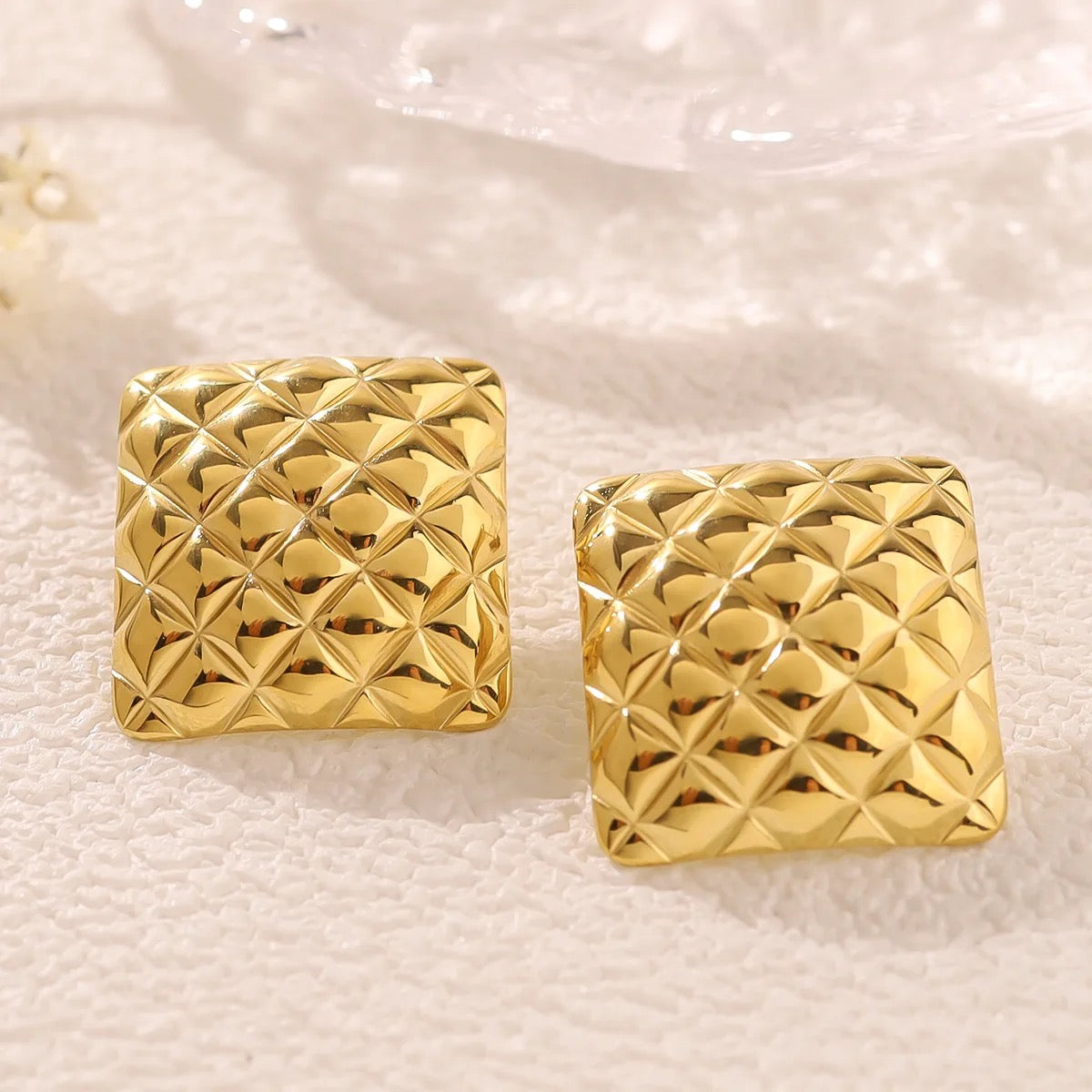 Macy Gold Earrings - Queenlybypinupqueens Default Title