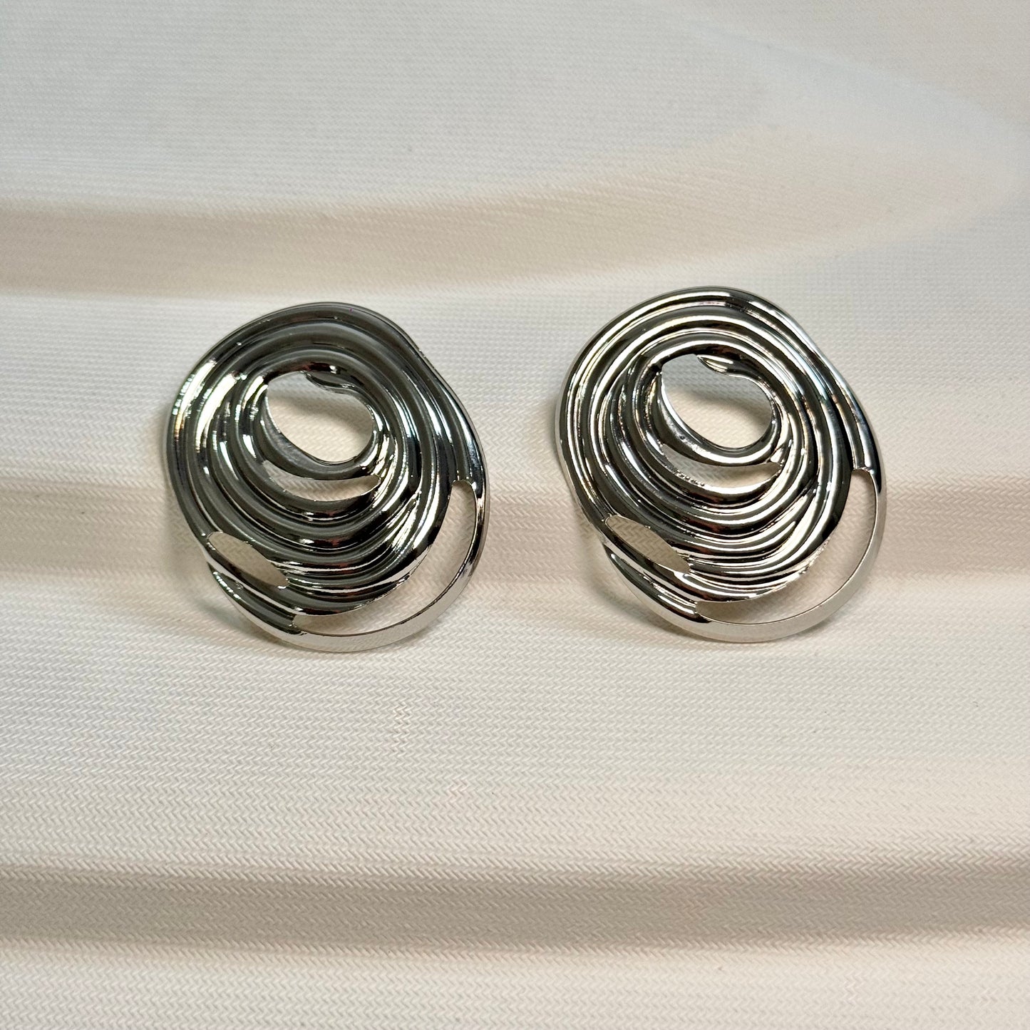 Vortex Earrings Silver