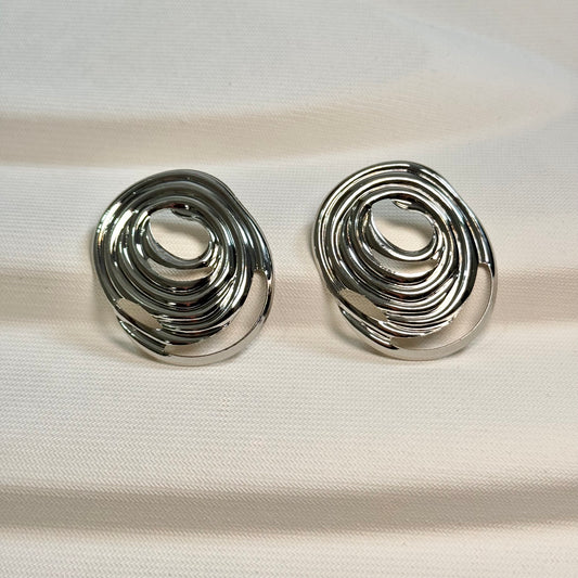 Vortex Earrings Silver