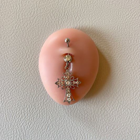 Crucifix Belly Ring