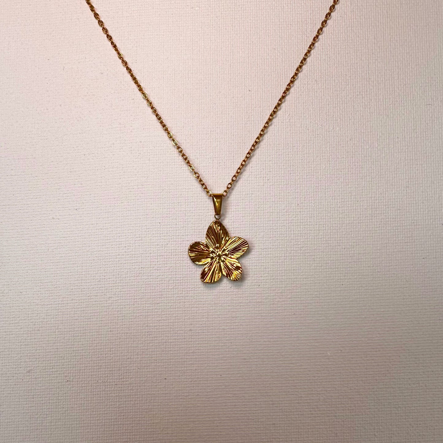 Hibiscus Necklace- Gold