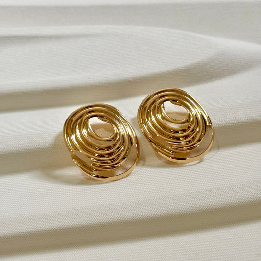 Vortex Earrings Gold