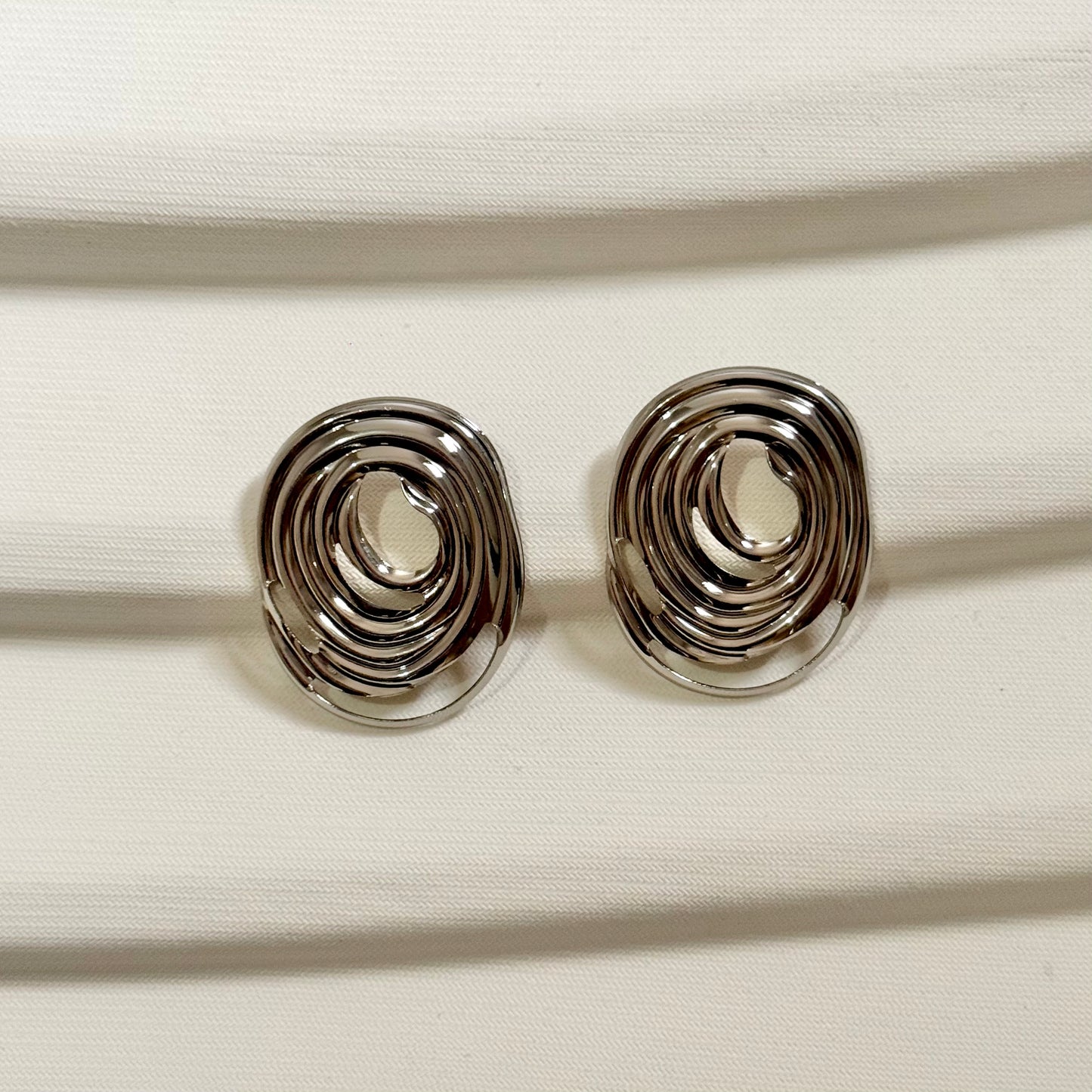 Vortex Earrings Silver