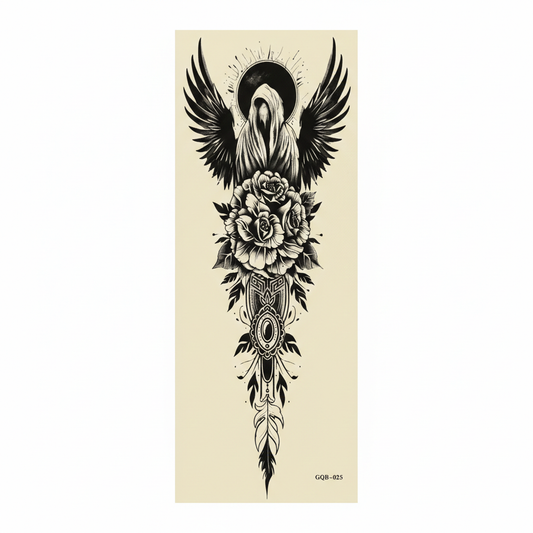 Angel Instant Sleeve Tattoo