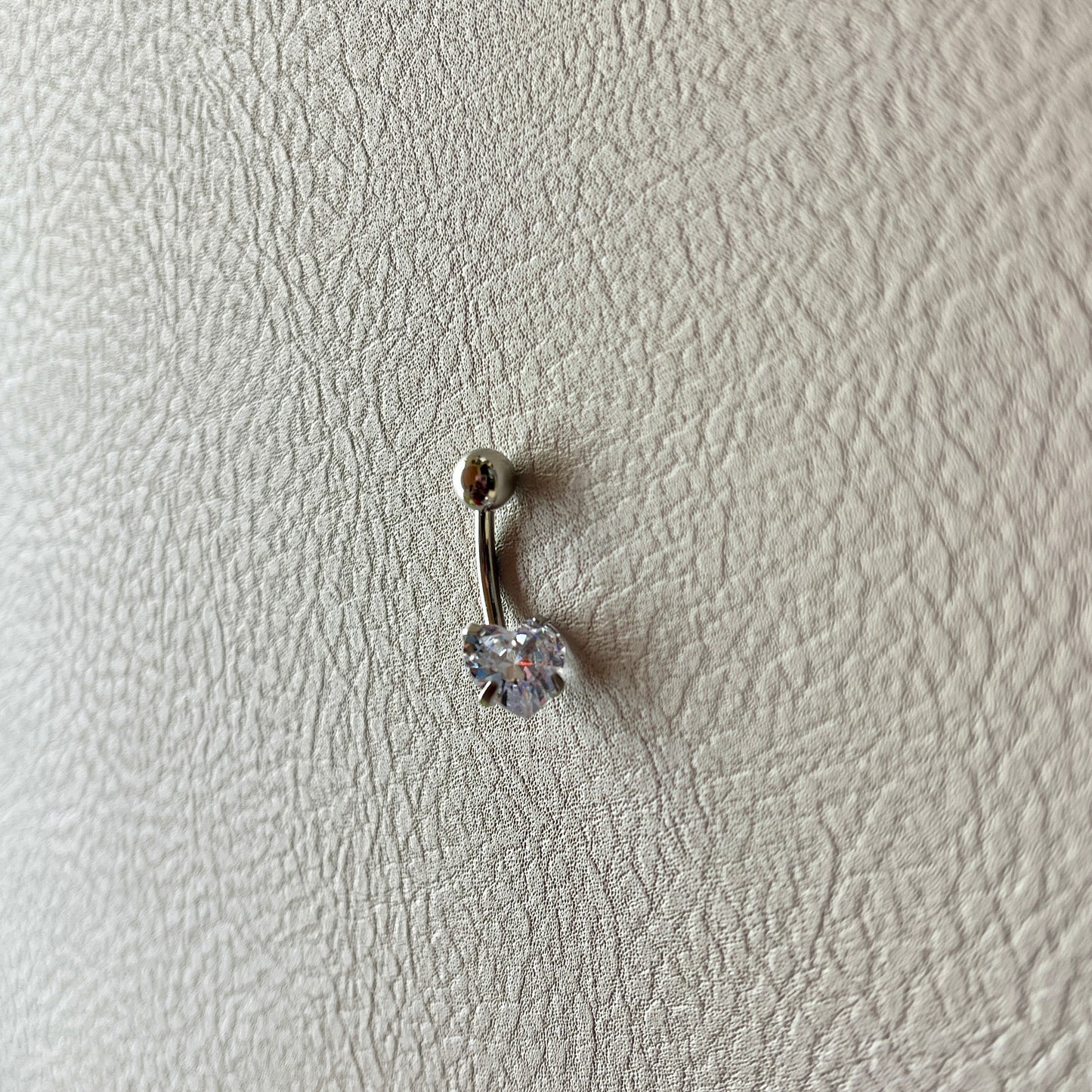 Icy Heart Belly Ring