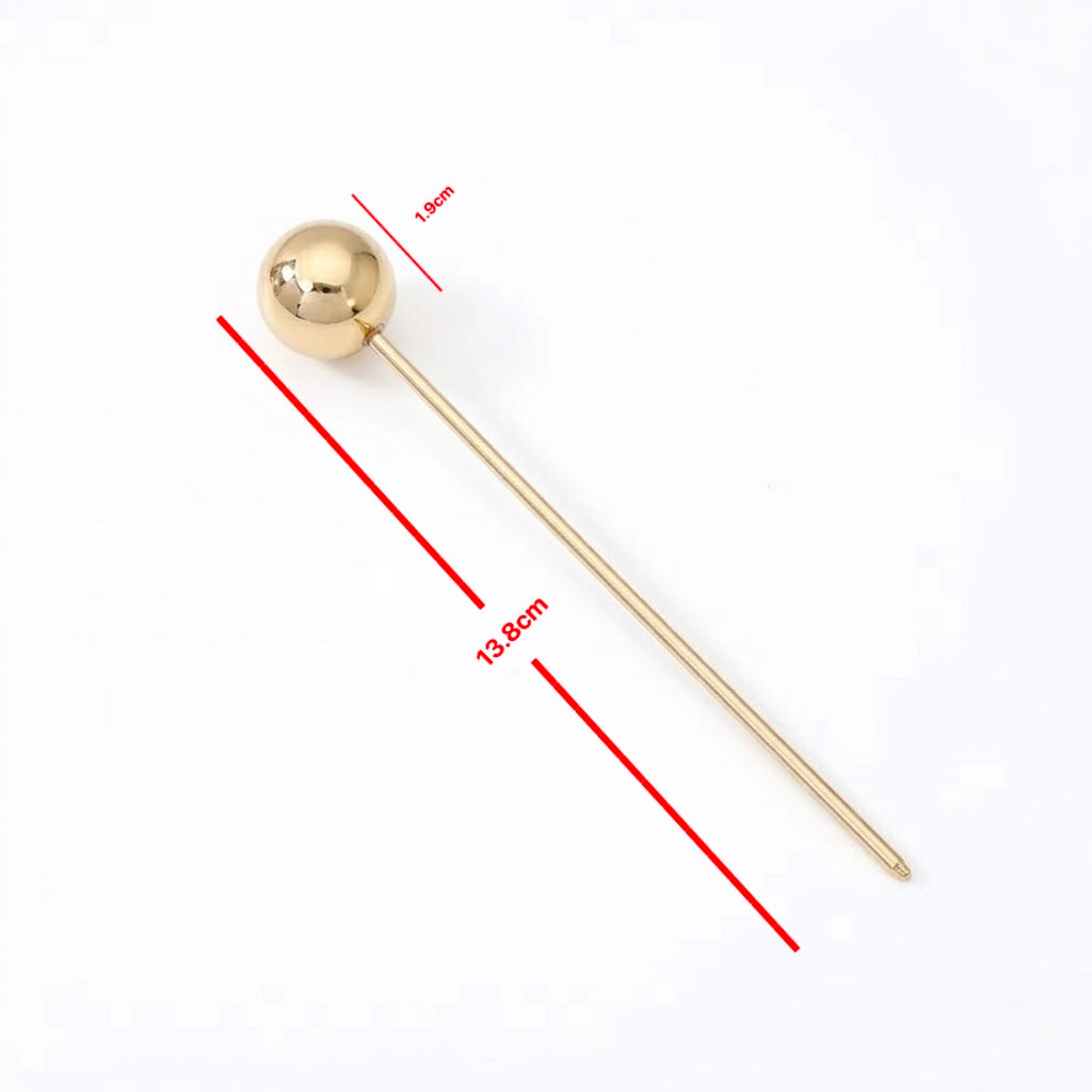 Gold Ball Hairpin