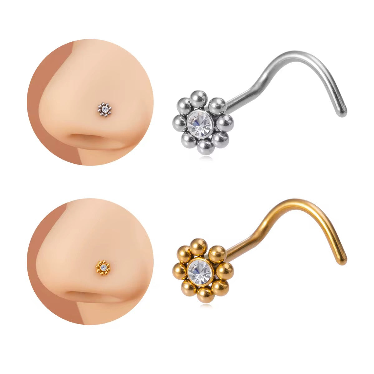 Daffodil Nose Stud