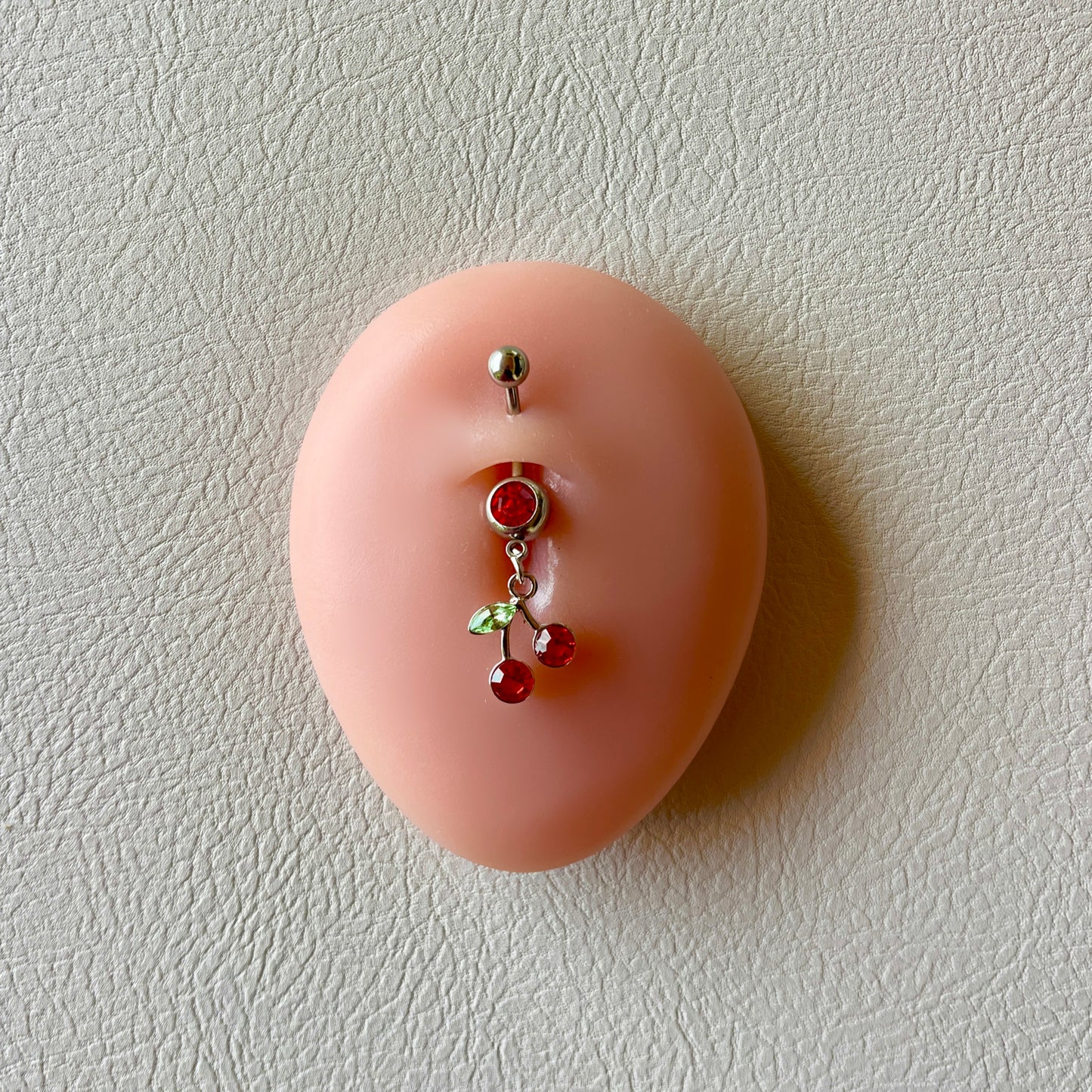 Cherry Belly Ring