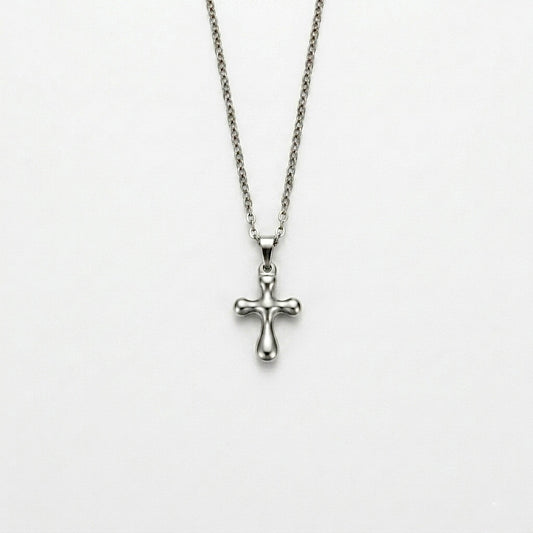 Cross Me Necklace -Silver
