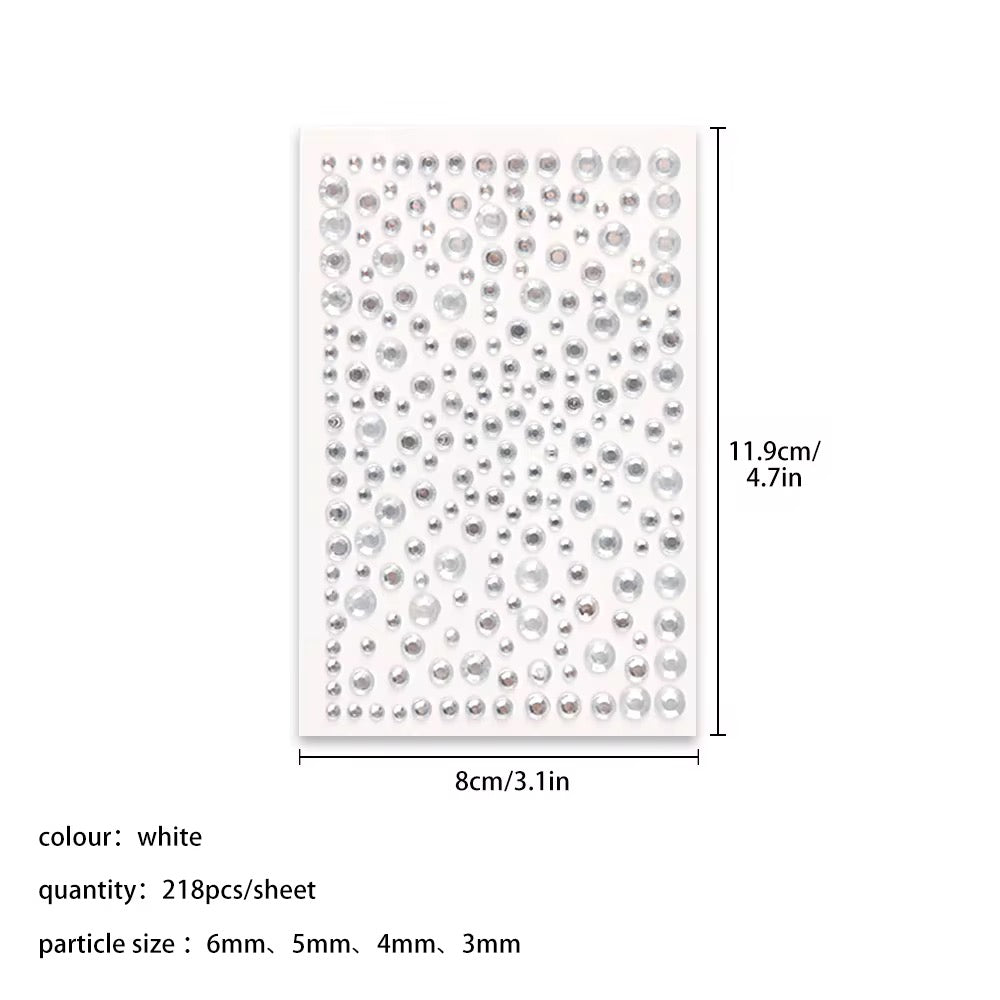 Clear Crystals Face Gems