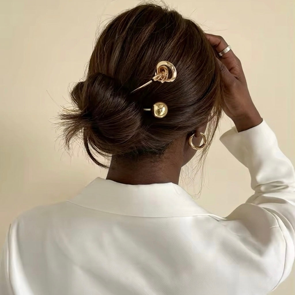 Gold Knot Hairpin