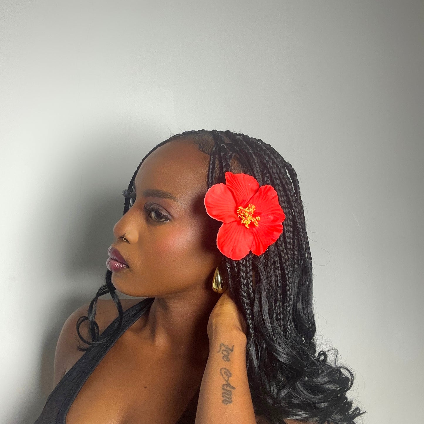 Hibiscus Hair Clip/Corsage - Queenlybypinupqueens Red