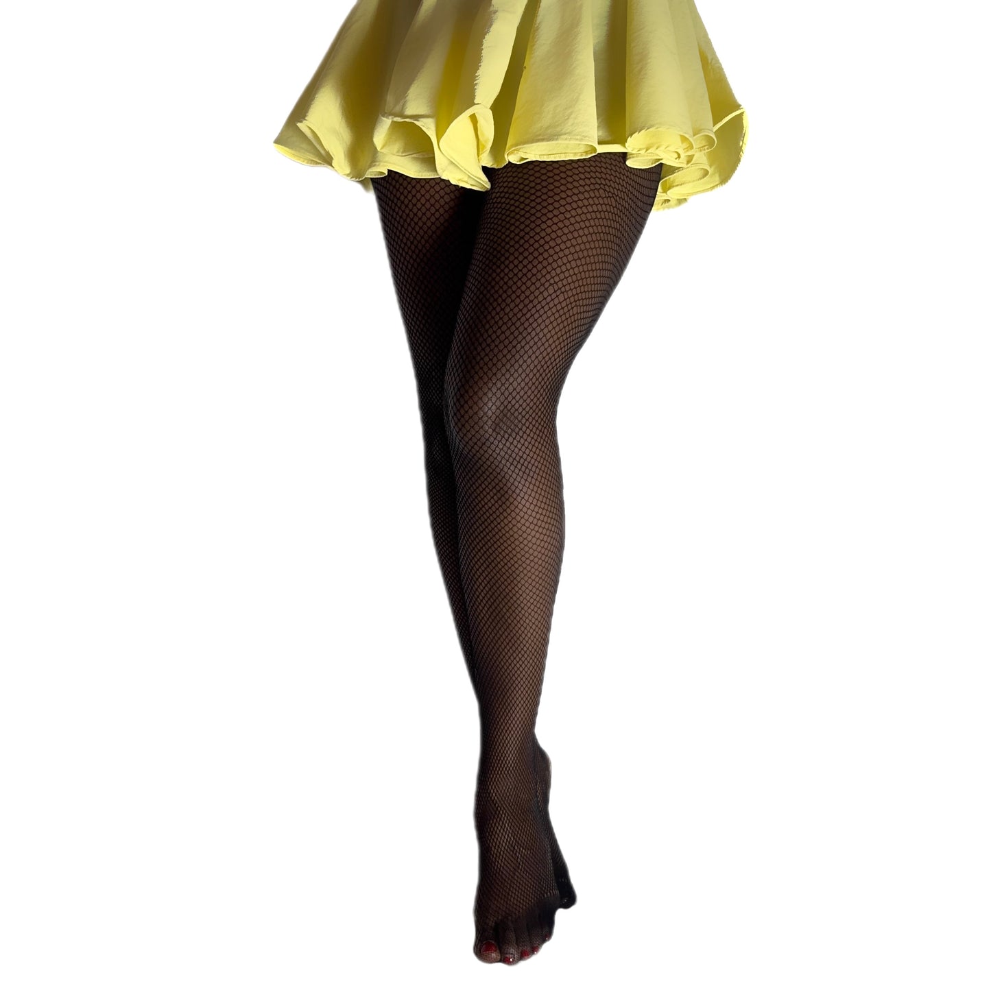 Small Holes Fishnet Stockings Black