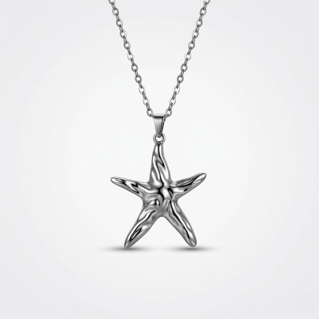 Starfish Necklace- Silver