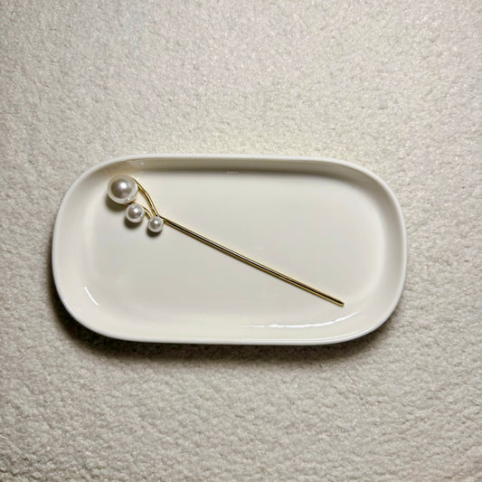 Triple Pearl Hairpin