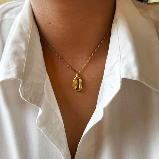 Gold Cowrie Necklace