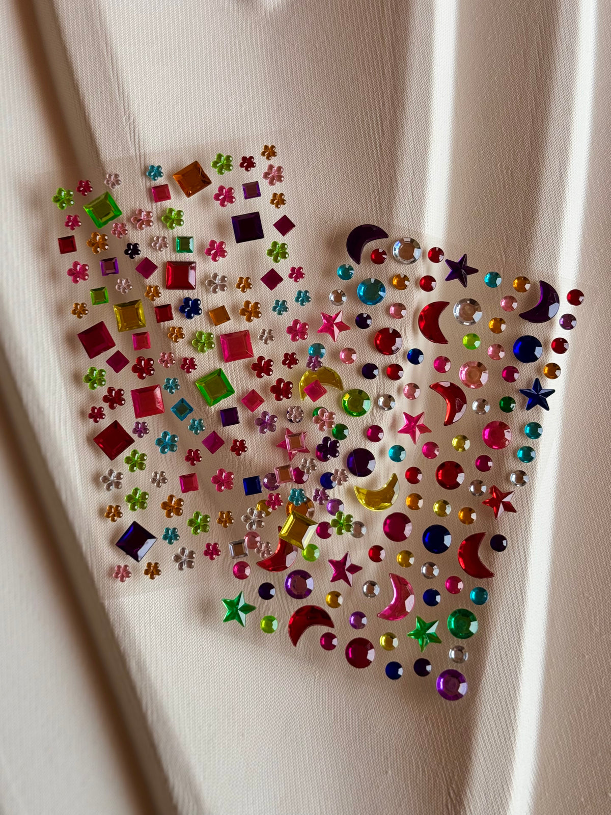 Multicolor Moon Face Gems