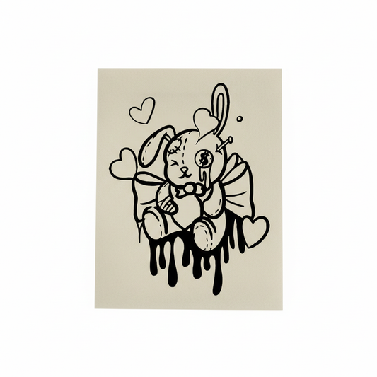 Bunny Semi Permanent Tattoo