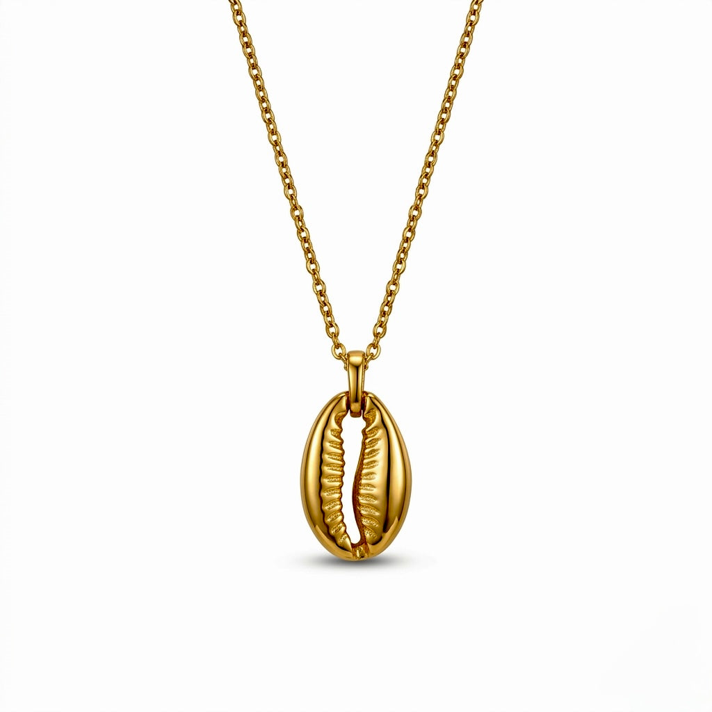 Gold Cowrie Necklace