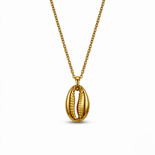 Gold Cowrie Necklace