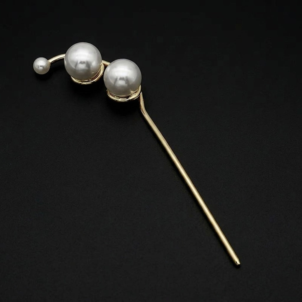 Double Pearl Hairpin
