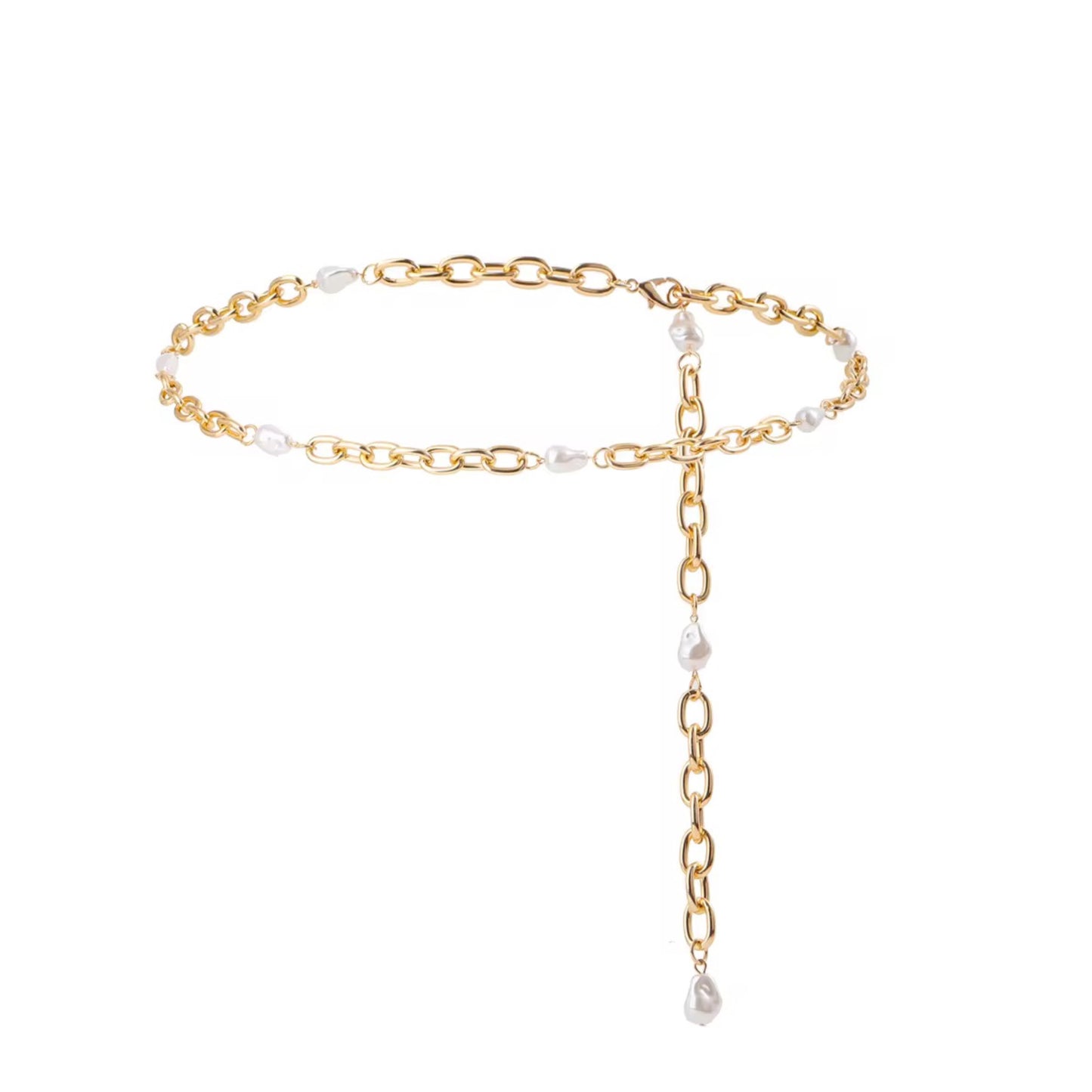 Rowena Pearl Chain Belt