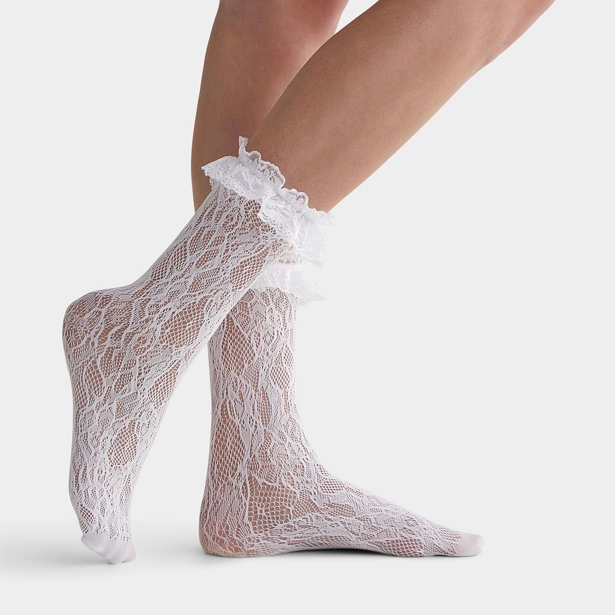 Lace Ruffle Socks