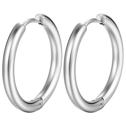 Silver Hoola Hoops